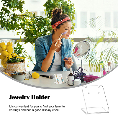 10Pcs Organic Glass Earring Displays EDIS-PH0001-11A-1