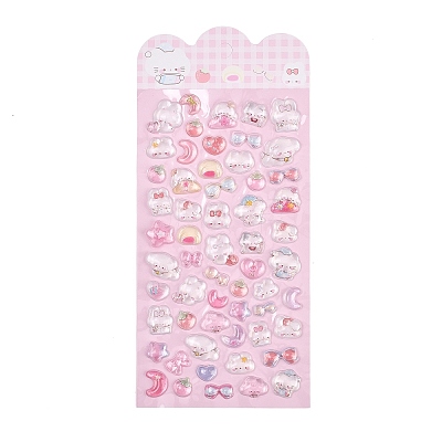 Epoxy Resin 3D Puffy Stickers DIY-G122-01L-1