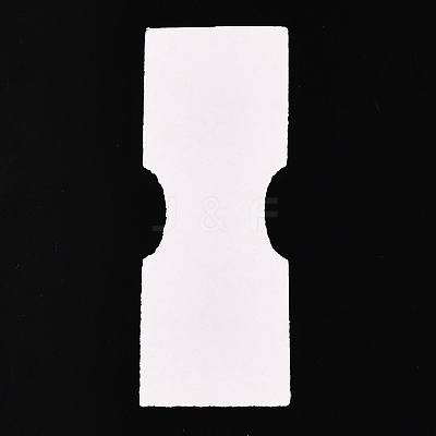 Folding Word Pattern Paper Jewlery Display Cards for Necklaces CDIS-T004-17-1