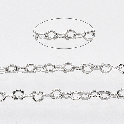 Soldered Brass Heart Chains CHC-T008-03P-1