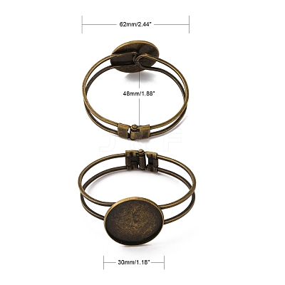 Brass Bangle Making X-MAK-Q011-73AB-30mm-1