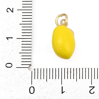 Brass with Enamel Charms LS-KK-Q096-16A-G-1