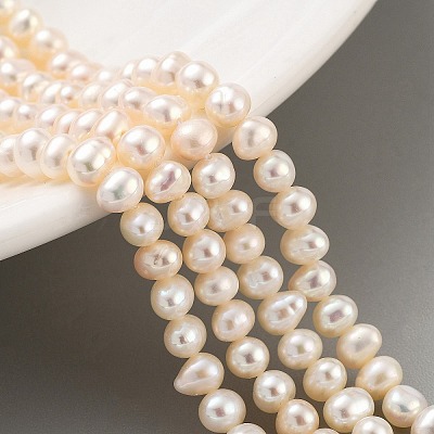 Natural Cultured Freshwater Pearl Beads Strands PEAR-C003-10F-1