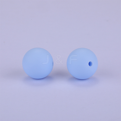 Round Silicone Focal Beads SI-JX0046A-116-1