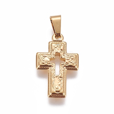 304 Stainless Steel Pendants STAS-L222-09G-1