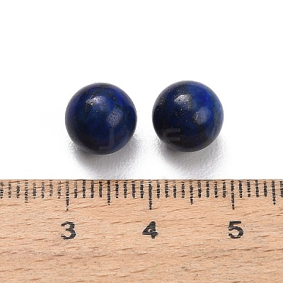 Dyed Natural Lapis Lazuli Sphere Beads G-H359-02H-8mm-1