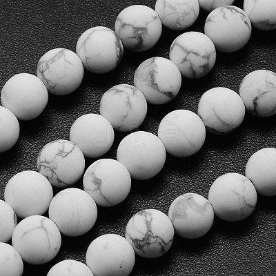 Natural Howlite Beads Strands G-D696-10mm-1