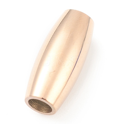 Ion Plating(IP) 304 Stainless Steel Magnetic Clasps with Glue-in Ends STAS-O148-08A-RG-1