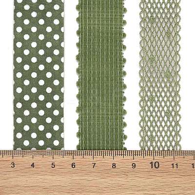 9 Yards 3 Styles Polyester Ribbon SRIB-A014-D02-1