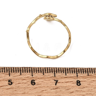 304 Stainless Steel Cuff Open Rings for Women GG-CBA7994-03G-09-1
