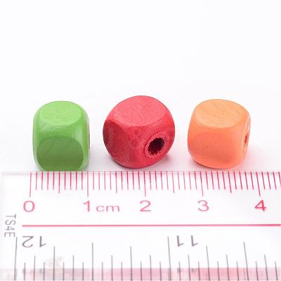 Dyed Natural Wood Beads X-WOOD-R249-063-1