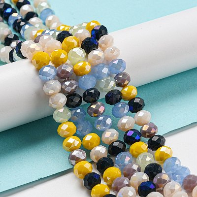 Glass Beads Strands EGLA-A034-M8mm-54-1