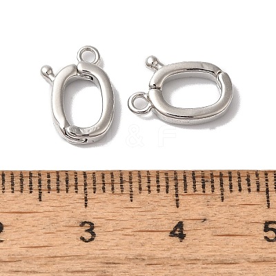 Brass Fold Over Clasps KK-H483-06B-1