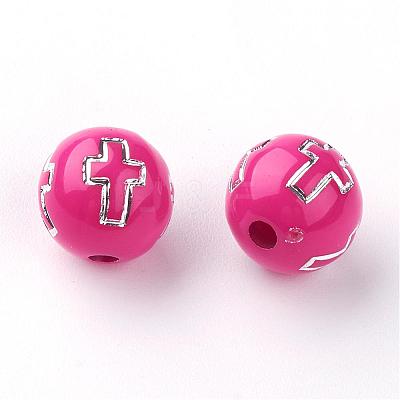 Plating Acrylic Beads PACR-Q113-11-1