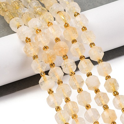 Heated Natural Citrine Beads Strands G-C171-D02-02-1
