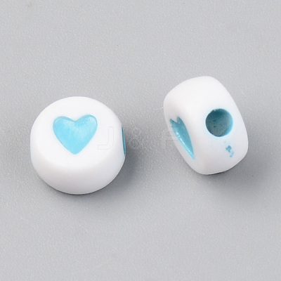 Opaque Acrylic Beads ACRP-T004-02-1