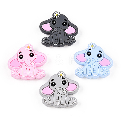 Elephant Silicone Beads SIL-N005-05-1