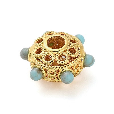 Dyed Synthetic Turquoise Beads KK-B158-04G-03-1