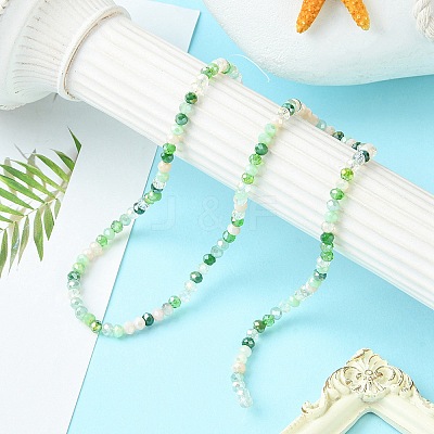 Electroplate Glass Beads Strands EGLA-yw0002-C02-1