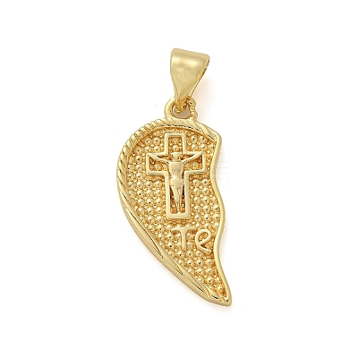 Brass Micro Pave Cubic Zirconia Pendants KK-M319-25G-01-1