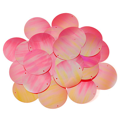 150Pcs Rainbow Iridescent PVC Paillette/Sequin Links FIND-TA0008-10D-1
