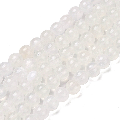 Natural Green Jade Beads Strands G-Q162-A01-B01-05-1