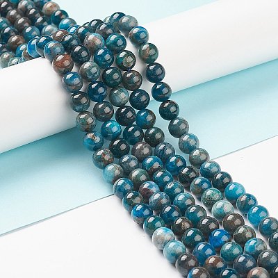 Natural Apatite Beads G-E481-05-8mm-01-1