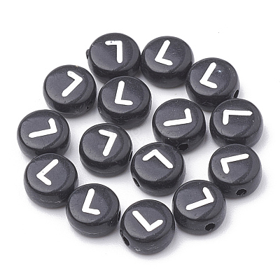 Opaque Acrylic Beads X-SACR-N002-02L-1