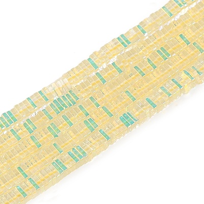 Electroplate Glass Beads Strands GLAA-B023-01A-05-1