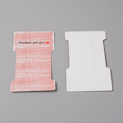 Paper Hair Clip Display Cards CDIS-WH0019-01F-1