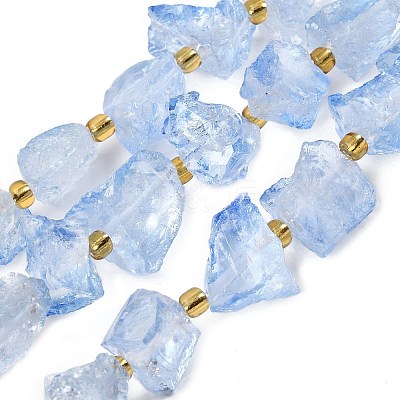 Raw Rough Natural Quartz Crystal Beads Strands G-Z131-J01-03-1