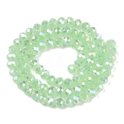 Electroplate Glass Beads Strands EGLA-A044-J6mm-B01-1
