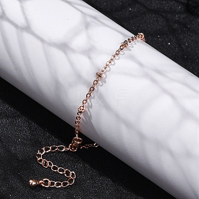 Brass Satellite Chains  Bracelets for Women BJEW-G735-19RG-1
