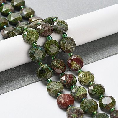Natural Dragon Blood Jasper Beads Strands G-NH0004-007-1