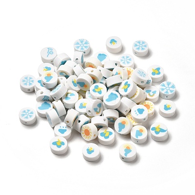 Handmade Polymer Clay Beads CLAY-E001-01F-1
