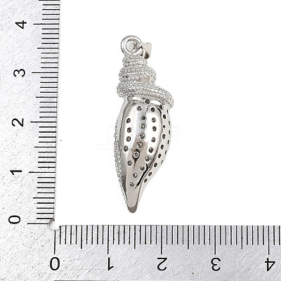 Brass Micro Pave Cubic Zirconia Pendants KK-A269-24P-1