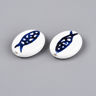 Handmade Porcelain Beads X-PORC-T134-03-1