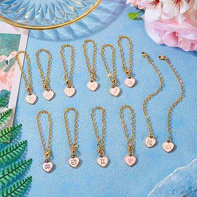 1 Set Alloy Enamel Wine Glass Charms HJEW-TA0001-16B-1