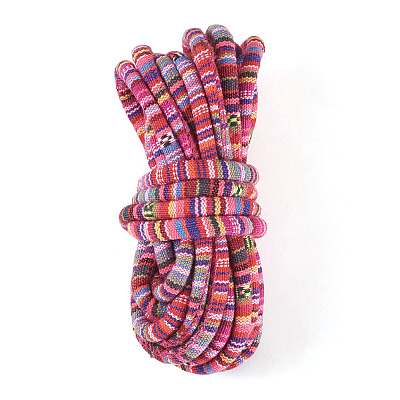 5M Ethnic Style Nylon Braided Round Cords OCOR-TA0003-21C-1