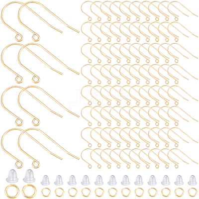 150Pcs 304 Stainless Steel Earring Hooks DIY-SP0001-02-1
