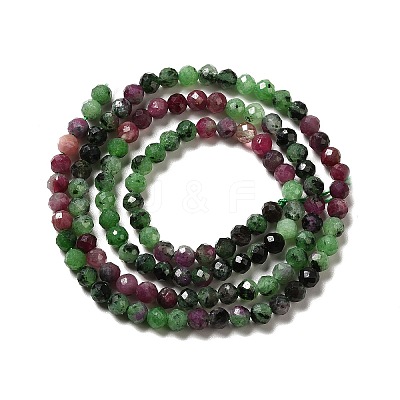 Natural Ruby in Zoisite Beads Strands G-I341-13A-1