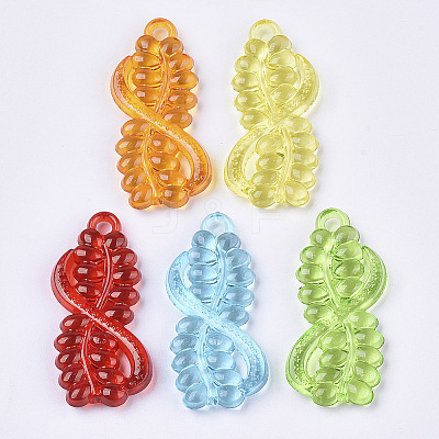Transparent Acrylic Pendants X-TACR-T015-123-1