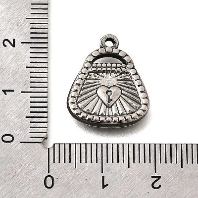 304 Stainless Steel Pendants STAS-H477-08P-1