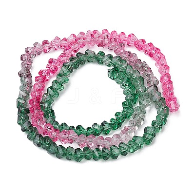 Transparent Baking Paint Glass Bead Strands GLAA-YW0003-17J-1