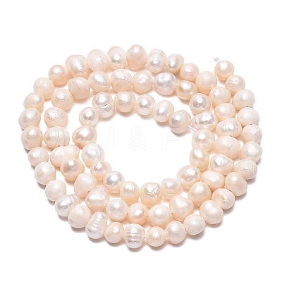 Natural Cultured Freshwater Pearl Beads Strands LS-PEAR-N013-04E-01-1