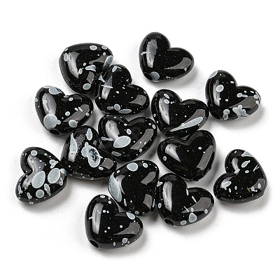 Spray Painted Opaque Acrylic Beads MACR-K350-05B-1
