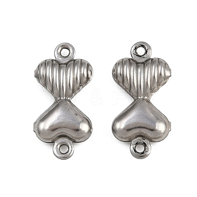 304 Stainless Steel Connector Charms STAS-L297-05P-1