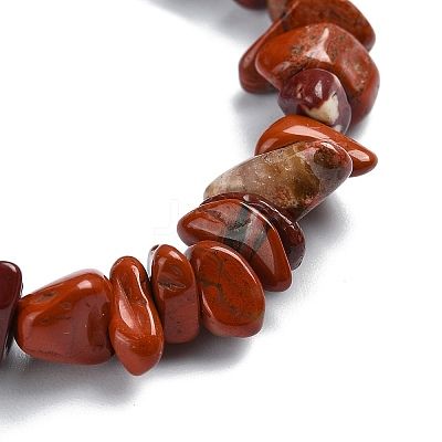 Gemstone Chip & Shell Pearl Beaded Stretch Bracelets BJEW-JB10914-1