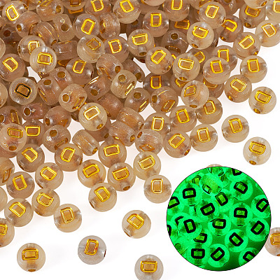 50G Luminous Transparent Acrylic Beads OACR-TAD0001-01D-1