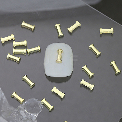 Alloy 26 Letter Shapes Nail Art Decoration MRMJ-WH0114-001-09-1